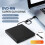 2in1 USB3.0 C Slim External DVD RW CD Writer Drive 4