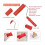 8Pcs Wood Grain Tool Set Texture Paint DIY Rubber 4