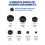 200Pcs 7Sizes Rubber Grommet Assortment Kit,Firewa 3