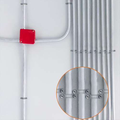 PVC Pipe with Double Hole Plastic Conduit Clamp U 2
