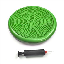Green PVC Yoga Balance Mat, Inflatable Massage Cus