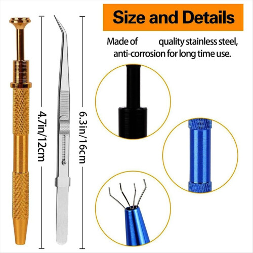 3 PCS Piercing Ball Grabber-Tool 2 Pack 4 Claw Jew 1