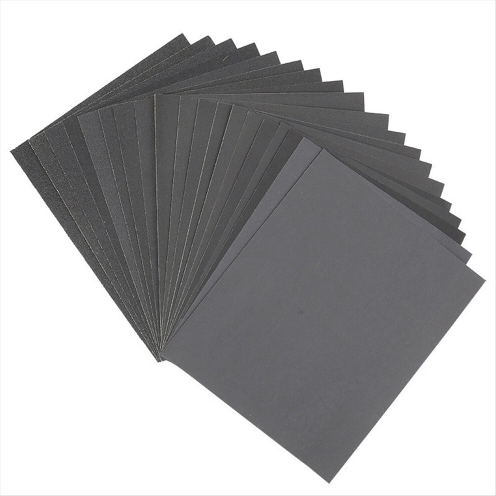 110Pcs Sandpaper 60-2200 Grit Sand Paper Water/Dry 4853967063184