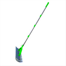 1.7M Lawn Hay Rake, Thatch Leaf Garden Descaling S