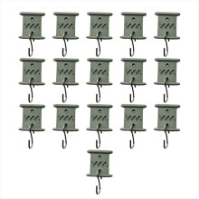 16Pcs RV Awning Hooks Cedarwood Rail Hangers for C