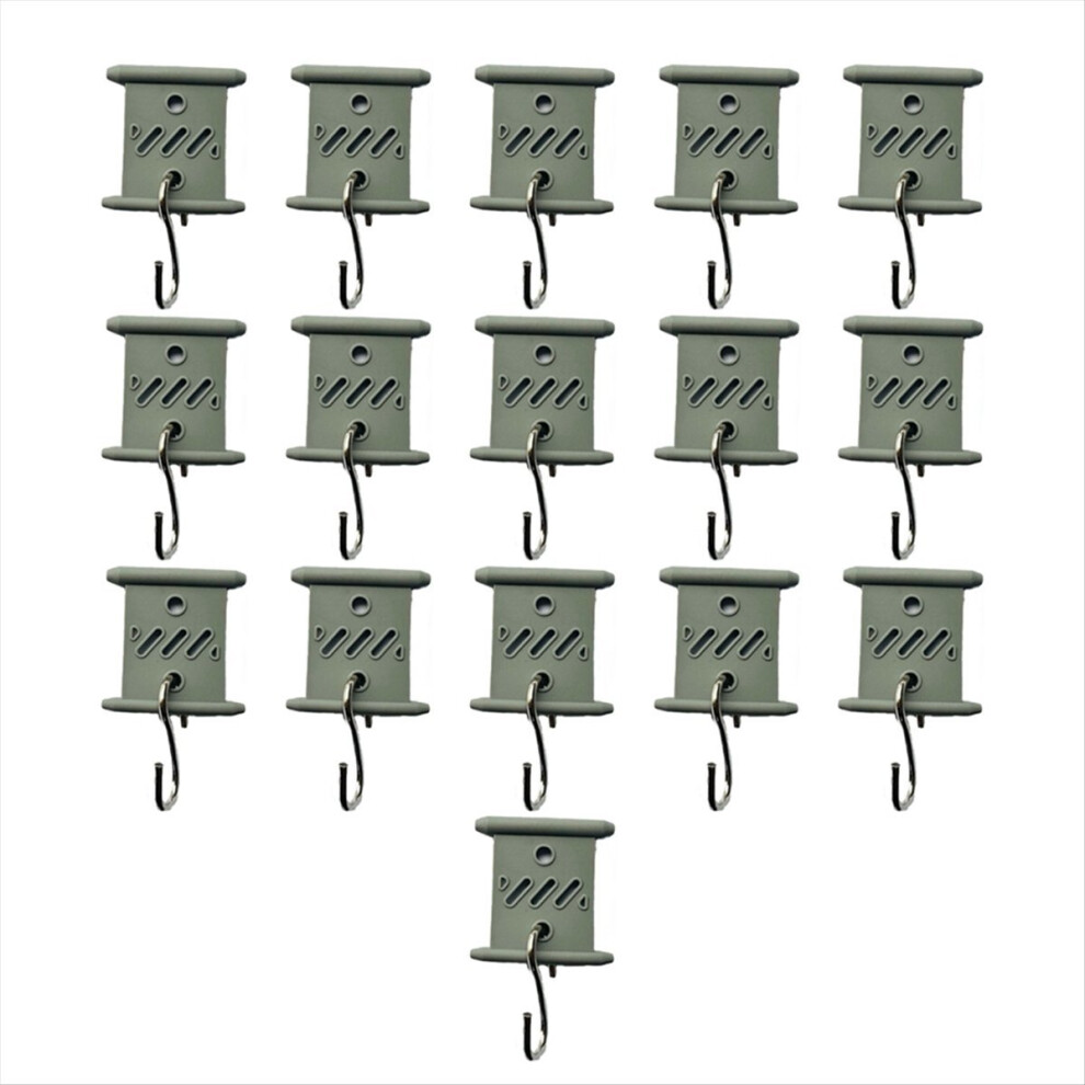 16Pcs Rv Awning Hooks Cedarwood Rail Hangers For C 4853967061432
