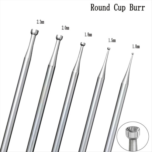 24 Pcs 3/32inch Shank Burr Sets,Includes Ball Burs 2