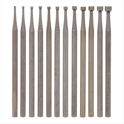 12 Pcs Round Cup Burr Set, 3/32Inch Shank Wire Rou 1