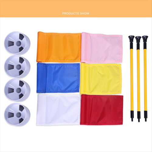 White Golf Green Flag, Two-Section Detachable Flag 2