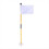 White Golf Green Flag, Two-Section Detachable Flag 1