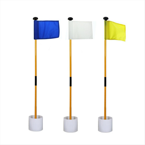 Red Golf Green Flag, Two-Section Detachable Flagpo 2