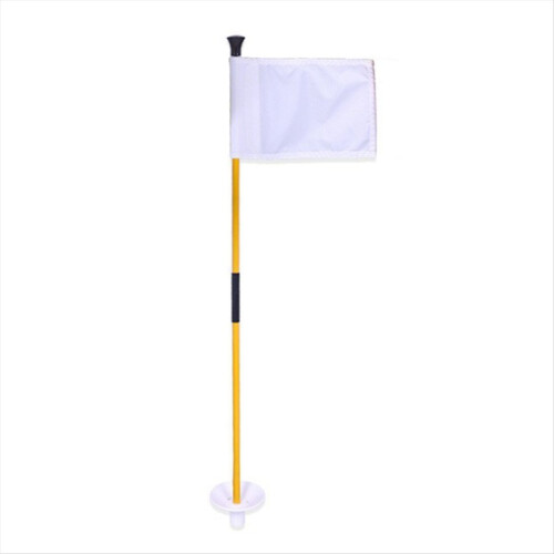 White Golf Green Flag, Two-Section Detachable Flag 1