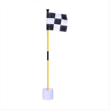 Black and White Golf Green Flag, Colorful Two-Sect