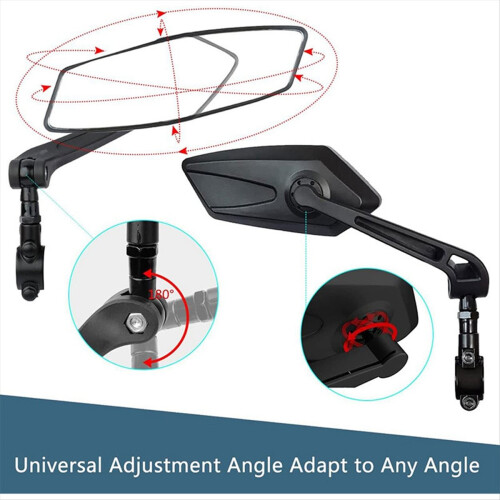 Bicycle Rearview Mirror, 360 Degree Rotation Adjus 1