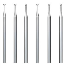 6 Pcs 1.8mm Round Cup Burr - 3/32inch Shank Wire R