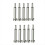 10 Pairs 4x4In Cable Railing Kit, 1/8In Receiver a 1