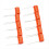 10pcs Orange Tone Capacitor for Electric Guitar Ba 1