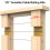 10 Pairs 4x4In Cable Railing Kit, 1/8In Receiver a 3