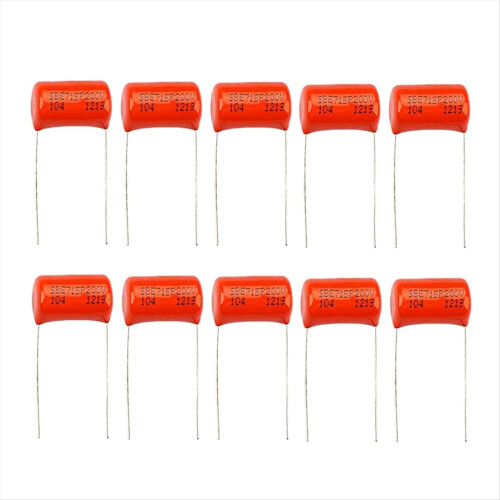 10pcs Orange Tone Capacitor for Electric Guitar Ba 2