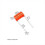 10pcs Orange Tone Capacitor for Electric Guitar Ba 9