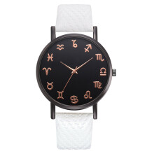 Clear Line Easy Reading Smooth Stainless Steel Back Cover Comfortable Slim Leather Band Wonderful Gifts For Women Unisex Leather Strap Watches Dial Wa