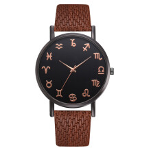 Clear Line Easy Reading Smooth Stainless Steel Back Cover Comfortable Slim Leather Band Wonderful Gifts For Women Unisex Leather Strap Watches Dial Wa