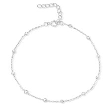 Adjustable Anklet For Women, Lightweight 925 Sterling Silver With Corrosion Resistant Finish And Comfortable To Wear Fit, Hypoallergenic Foot Jewelry