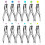 12Pack 1 Hole Punch 1/4 and 1/8 Inch Single Punche 1