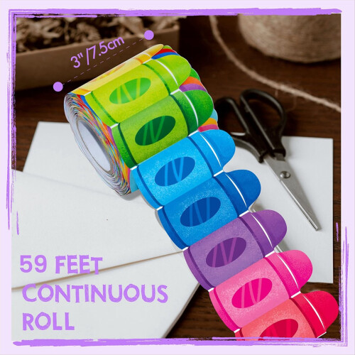 1 Roll 59 Feet Self Adhesive Bulletin Board Border 2