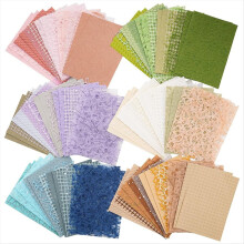 90 Sheets Scrapbook Paper and Decorative Mesh Fabr