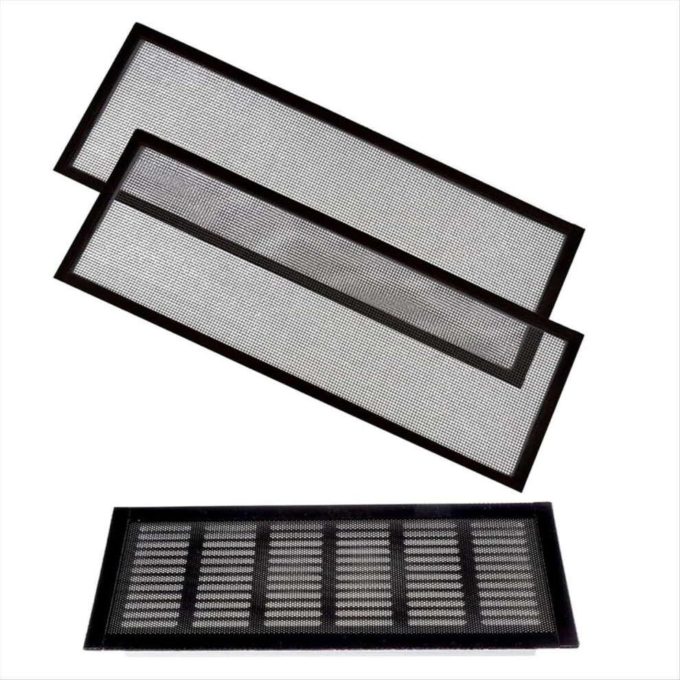 2-Pack 4X10 Black Floor Register Trap/Vent Mesh - 4853967070618
