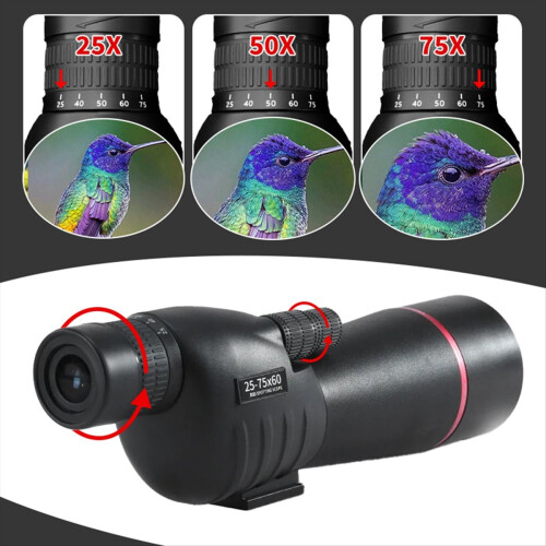 Zoom 25x-75x Spotting Scope HD Monocular Powerful 2