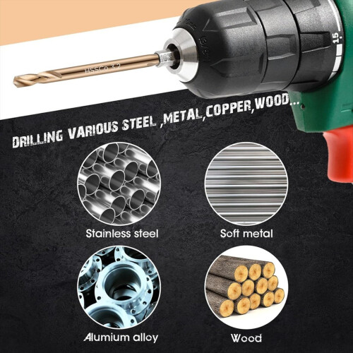 Cobalt Drill Bits Double End for Hardened Steel Wo 2