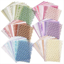 90 Sheets Scrapbook Paper and Decorative Mesh Fabr