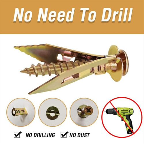 100PCS Upgraded Self-Drilling Anchors Screws, Dryw 2