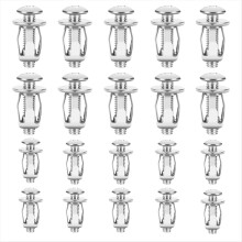 40 Pcs Hollow Door Anchors and Screws, Metal Cavit