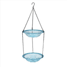 2 Layers Bee Feeder with Vivid Flower Design,Hangi