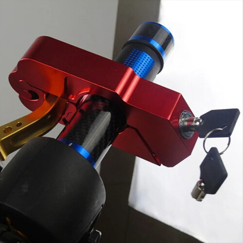 Motorcycle Handlebar Lock Brake Handle Solid Anti 1