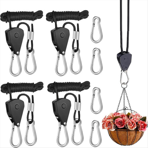 8pack Ratchet Hangers, Adjustable Rope Hanger, Rop 2