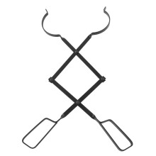 Heavy Duty Fireplace Tongs with HeatSafe Long Handle and Wide Clamp for Indoor and Outdoor Fires