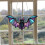 Halloween Bat Stained Glass Window Hanging Acrylic 5