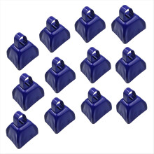 10 Pack Metal Cowbell with Handle Noise Maker for