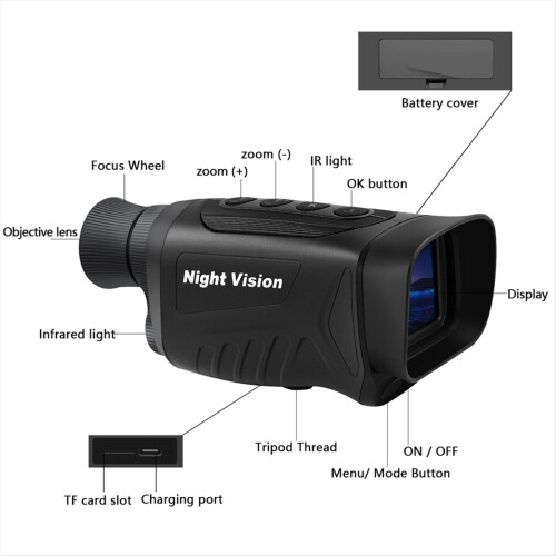 Digital Night-Vision Monocular 40MP 2.5K Infrared 1