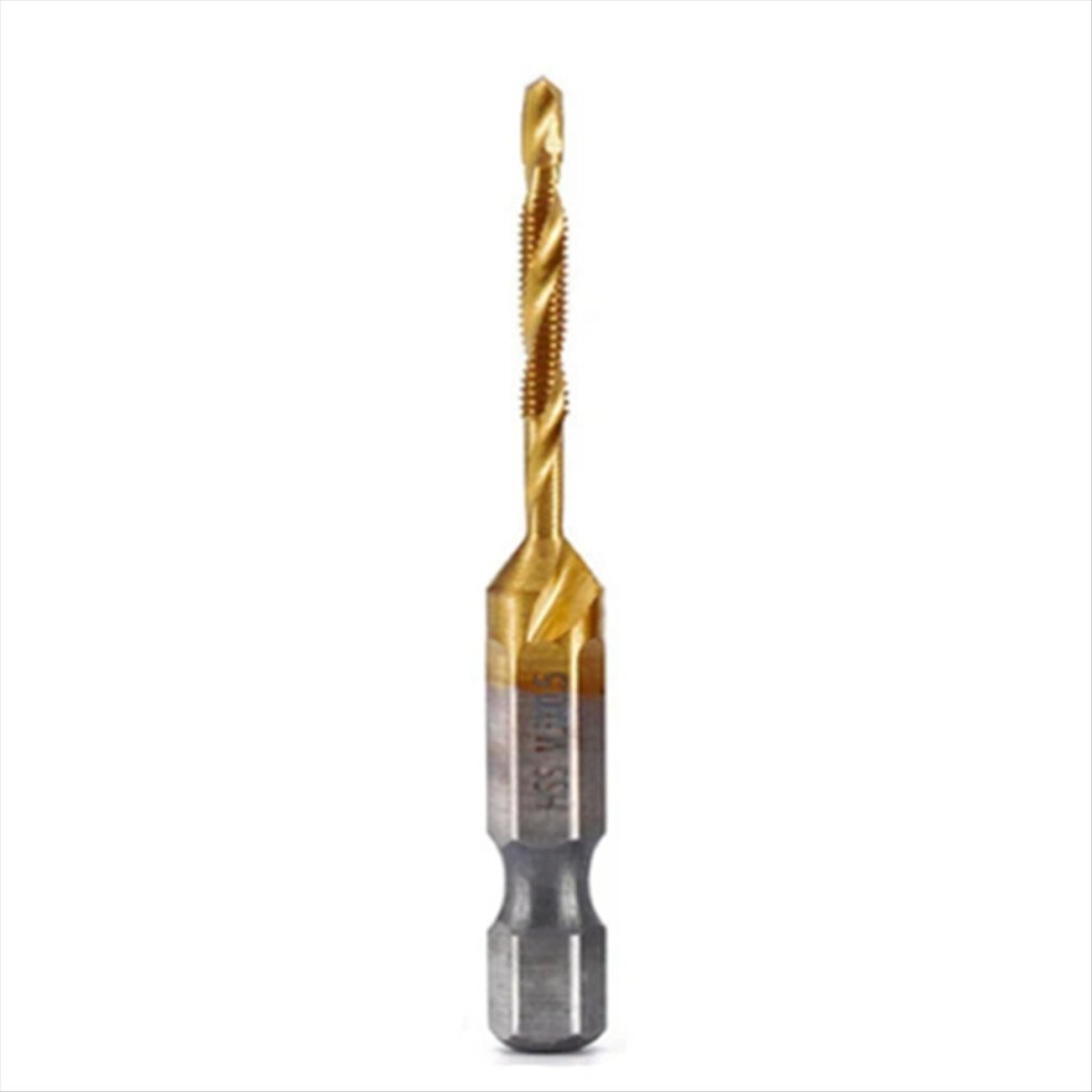 M3x0.5mm Hex Shank Titanium Plated Hss Screw Threa 4853967075408