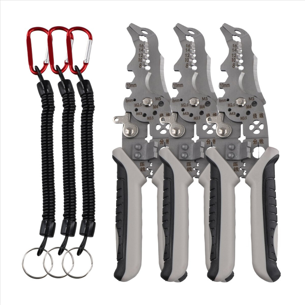 3Pcs Multifunctional Elbow Wire Stripping Pliers W 4853967076016