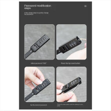 3-Digit Password Helmet Lock, Bicycle Electric Sco