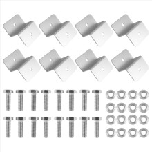 8Pcs Solar Panel Mounting Bracket Z Style Aluminum