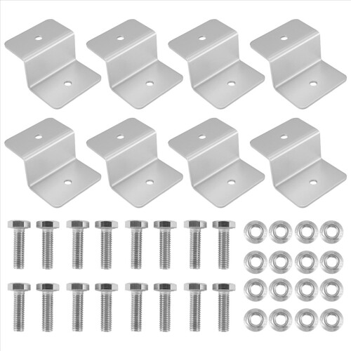 8Pcs Solar Panel Mounting Bracket Z Style Aluminum 2