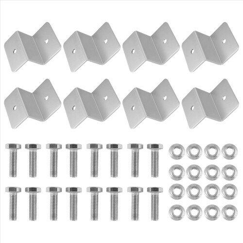 8Pcs Solar Panel Mounting Bracket Z Style Aluminum 1