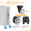 8Pcs Suitcases Wheel Covers,Silicone Luggage Compa 7